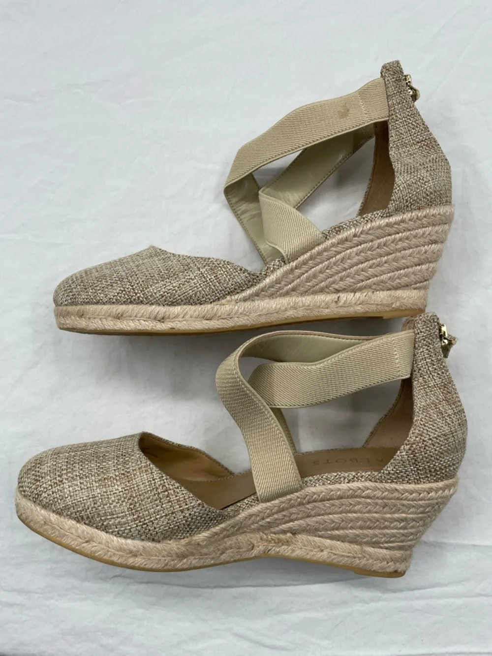 Talbots Lyndsay D’orsay Espadrille Wedges - Linen. 7.5. From Local Talbots!